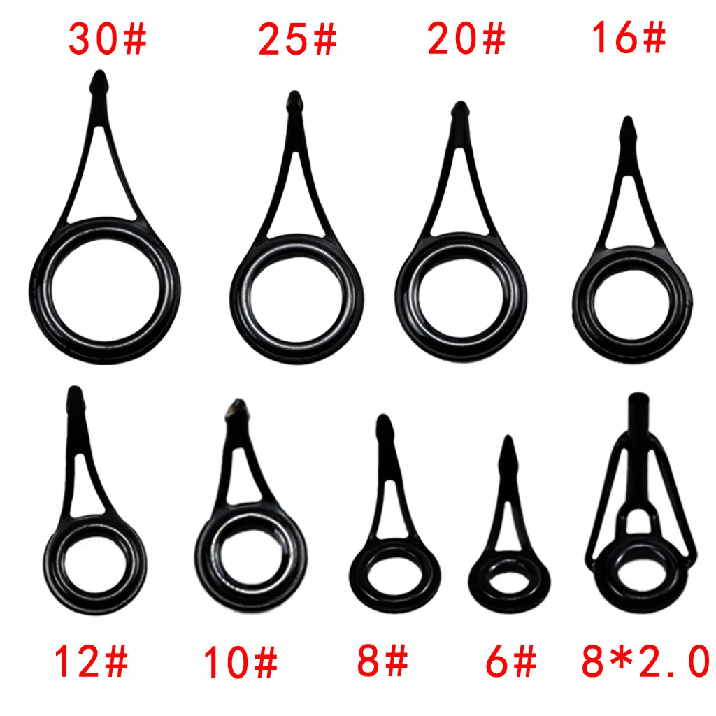 Hot Sell 75pcs Sea Fishing Guide Ring Set&Stainless Steel Ceramic Circle Fishing Accessories Repair Tool Fishing Rod Guides
