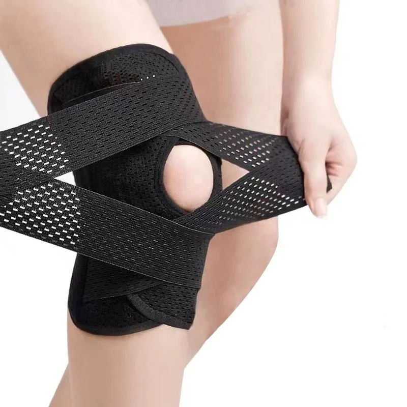 Knee Brace with Side Stabilizers for Meniscus Tear Knee Pain Injury Recovery Adjustable Sleeves Pads Brace Wraps Knee Support