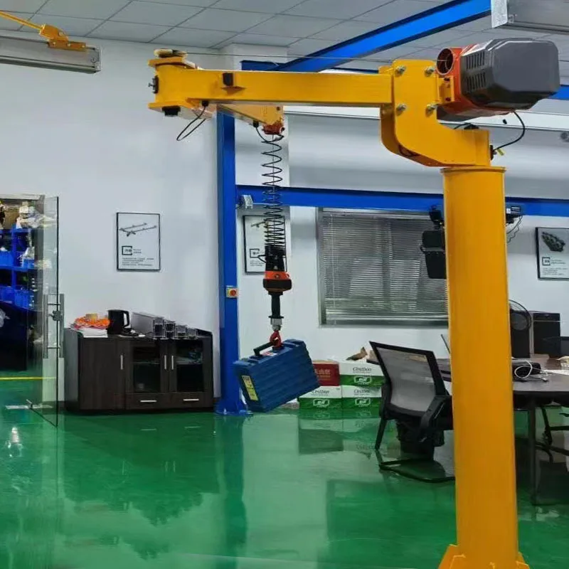 Mini Hand Operated Mobile Fold Arm Jib Crane  Design Small  Price 1 Ton 3 Tone Electric Cantilever Self Standing JIB Crane