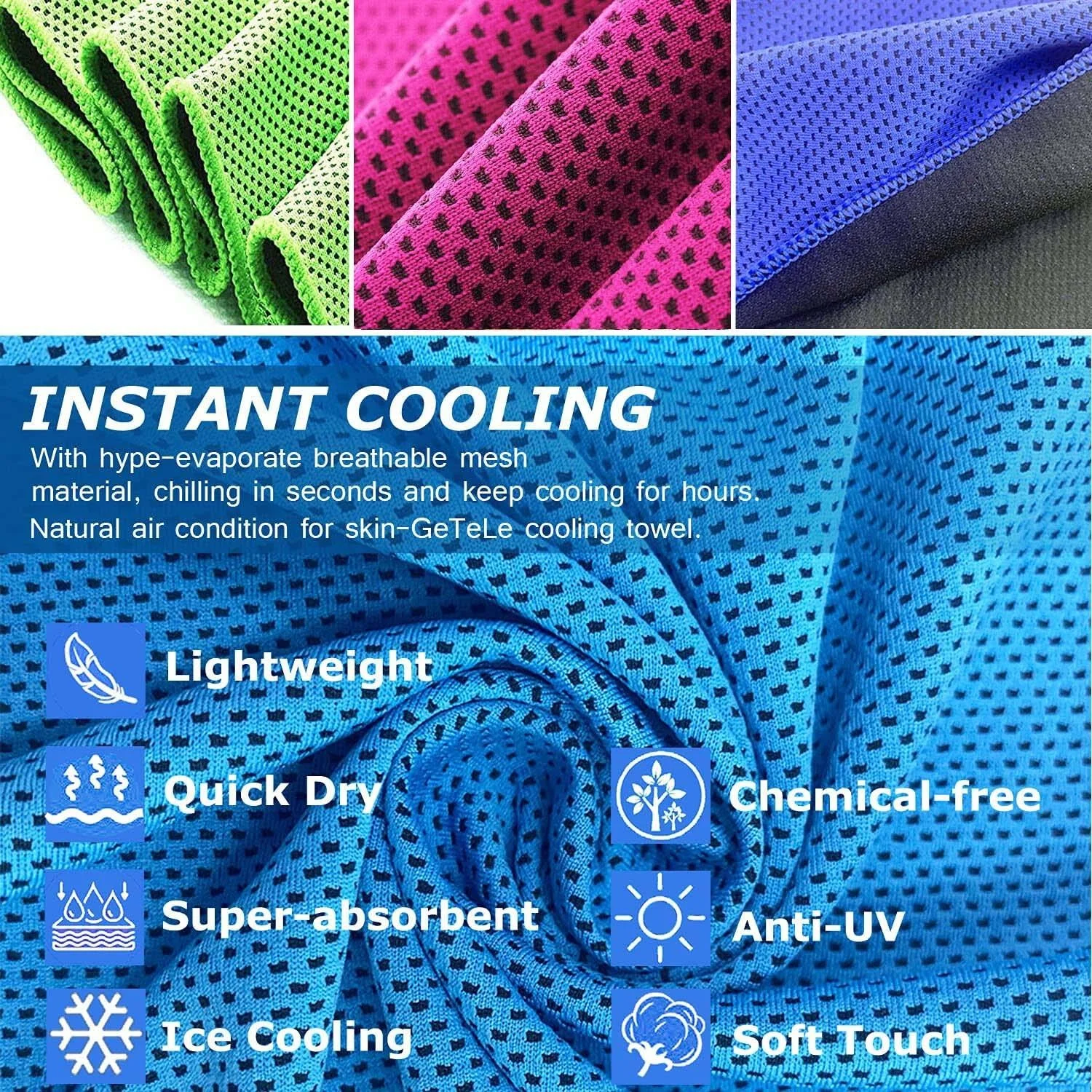 Eastsunshine customized Breathable Cooling Face Cover Sun UV Protection Earloop Neck Gaiter Scarf for cycling outdoor sport