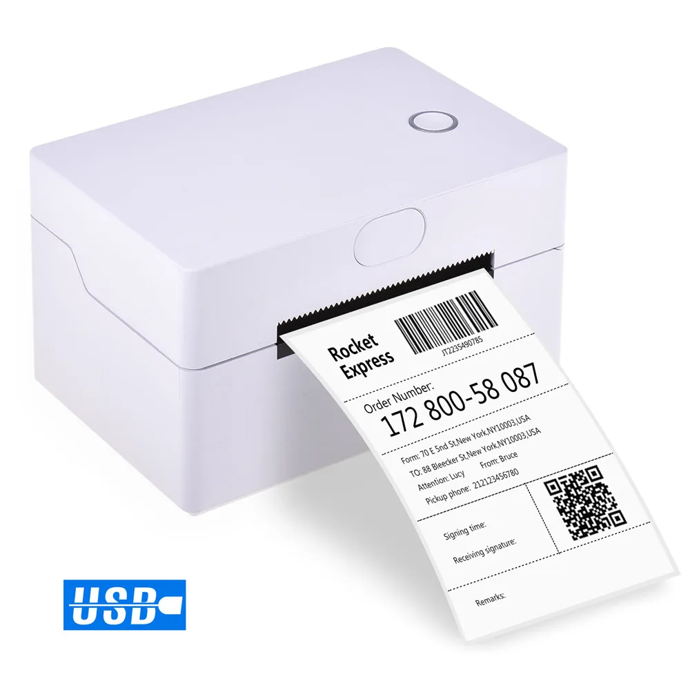 3inch 80mm Wireless USB Thermal Sticker Label Printer For AMAZON EBAY SHOPEE Shipping Adhesive Stickers Printing