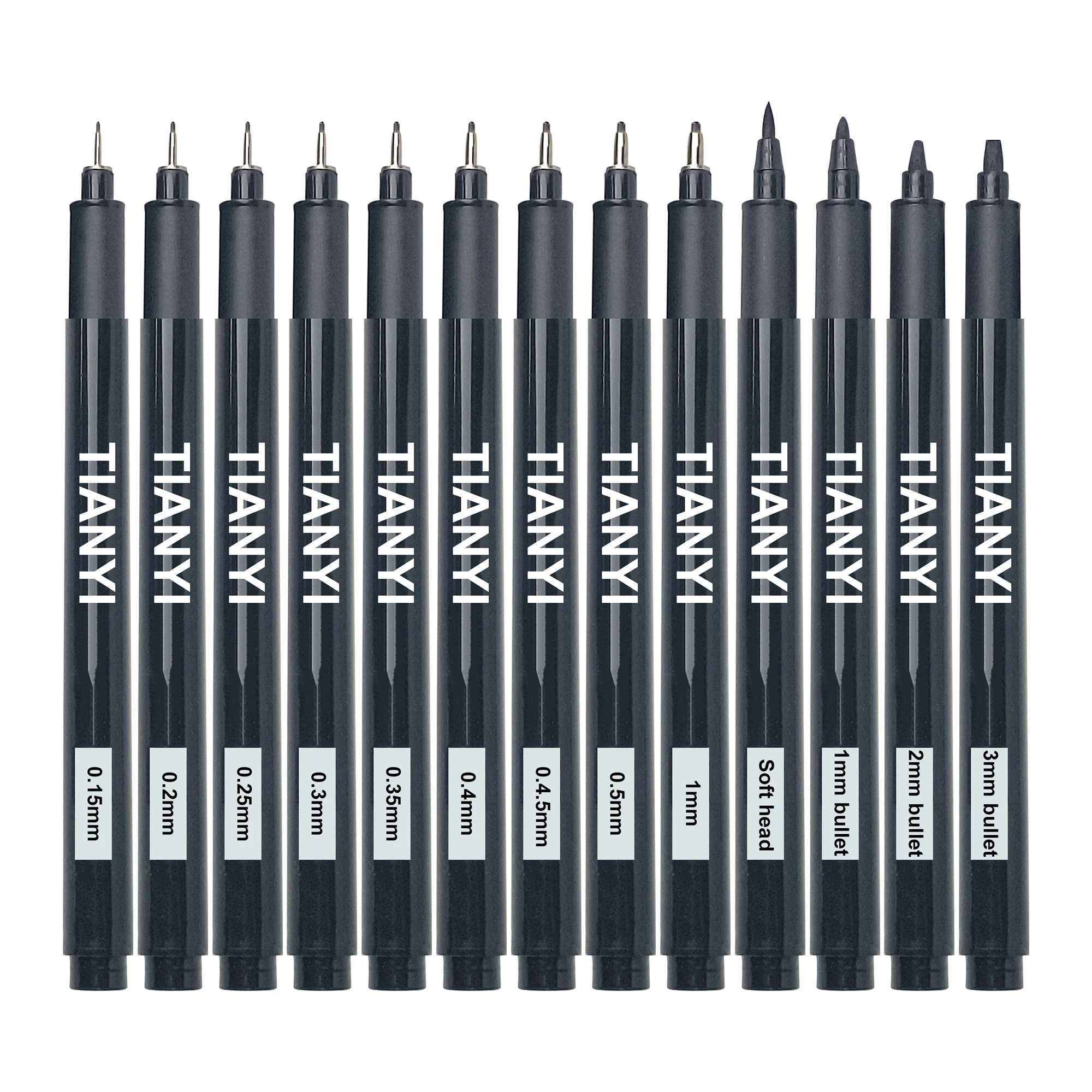 Waterproof Calligraphy fineLine Pen Fade Proof Micron Pen Tip Fine Liner lettering Art Marker Pen Sketch