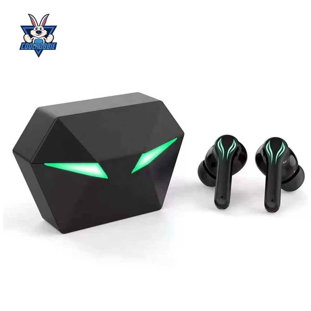 CoolRabbie TWS 5.0 Gaming Wireless Earbuds Bluetoothes Earphone & Headphone With Power Display&Power Bank Gaming Earbuds