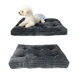 Good Price Flannel Natural High Quality Thick Pp Cotton Stylish Indoor Removable Pet Dog Bed Mat
