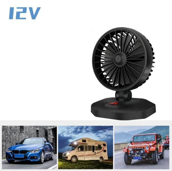 DC 12v мини-вентилятор для автомобилей 360 градусов вращающийся вентилятор охлаждения воздуха электромобили-Свадебные украшения RV внедорожник транспортных