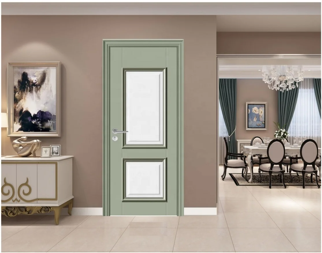 Factory Supply Cheap Price Waterproof Modern Interior PVC Bedroom Slab Doors For Houses Room