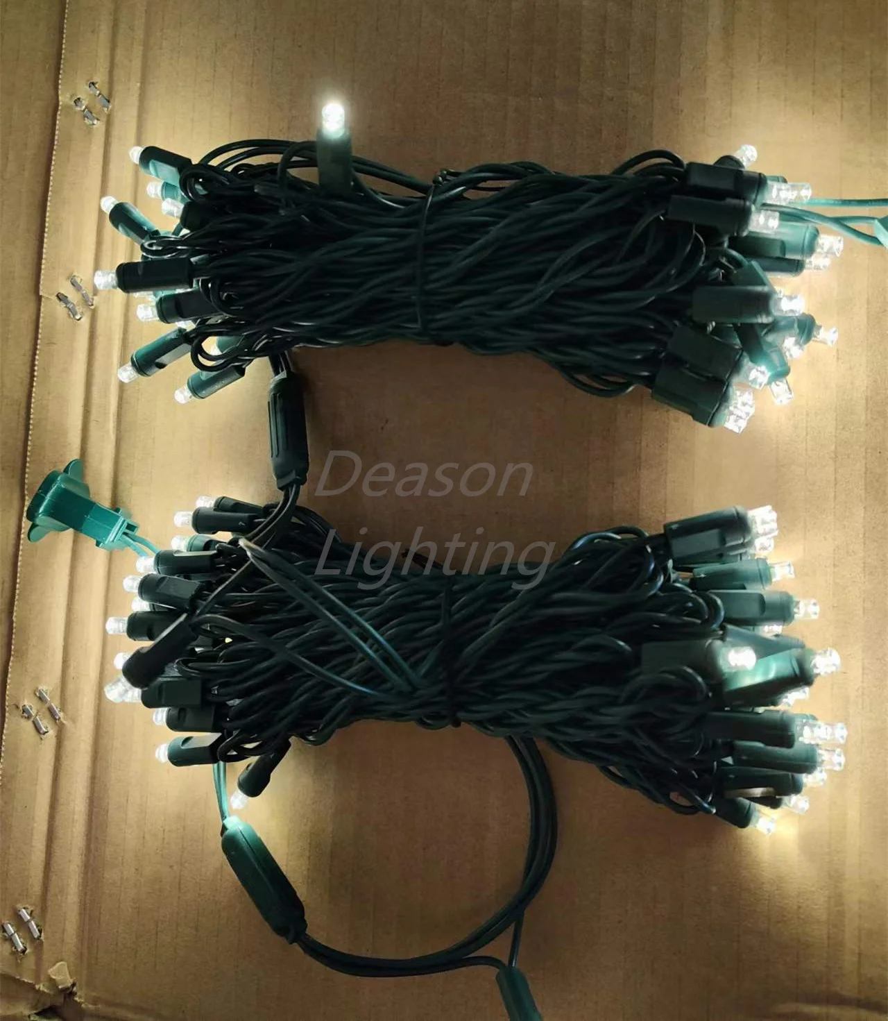 wide angle 5mm led christmas lights 34ft 100bulbs