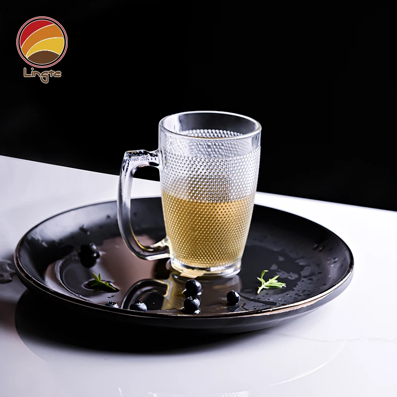 Factory direct sale glass beer mugs wholesale borosilicate glass coffee tea cup mug