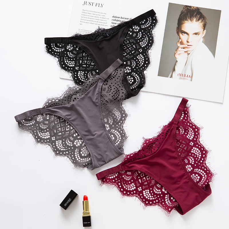 
Beautiful Lingerie Feminine Cheap Sexy Women Underwear Sheer Panties Lingerie Hollow Out Underwear Sexy Lace Panty Solid Shorts 