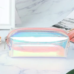 Laser Tpu Waterproof Toiletry Bags Pen Bag Holographic Makeup Cosmetic Bag