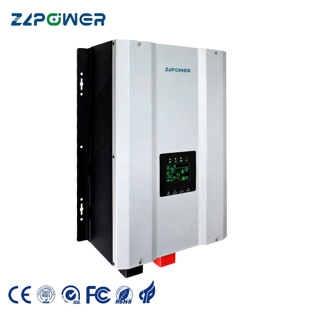 Single Split Phase Low Frequency 1kw Inverter Built in 60A 120A Mppt Off Grid Hybrid Solar Inverters