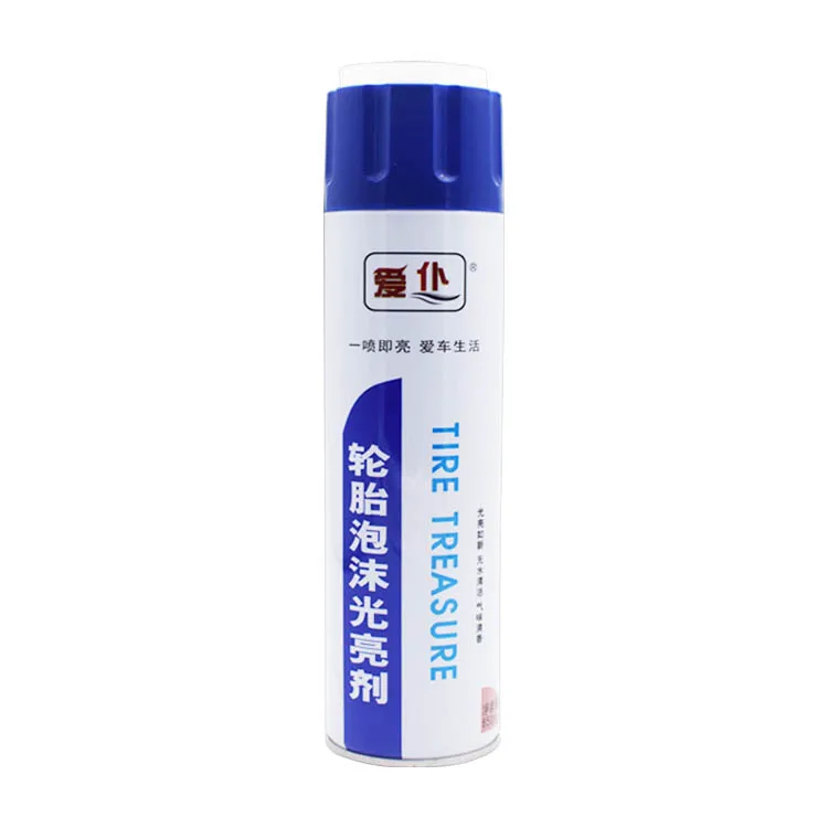 Factory OEM Car Care Product Car Tyre Cleaner Spray Car Tire Shiner 650ml