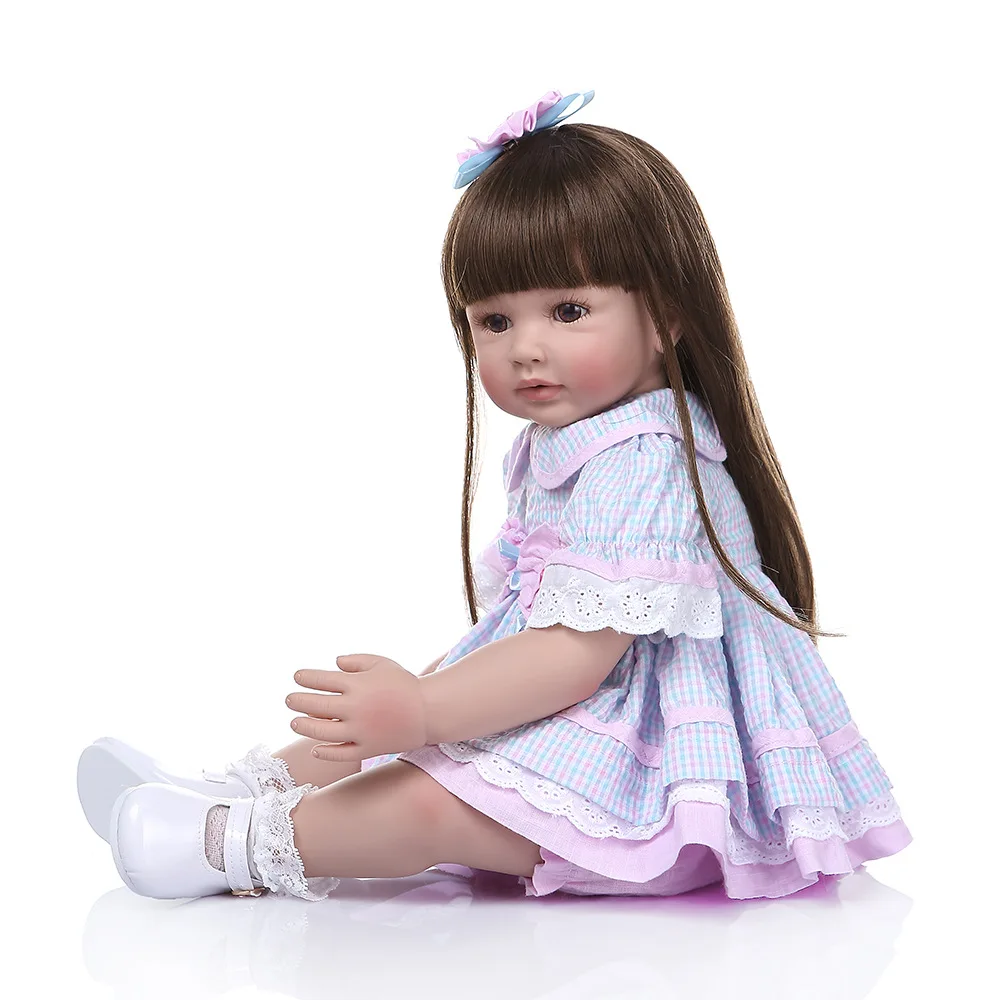 Hot selling Soft Silicone Vinyl Doll 60cm Soft Silicone Reborn Baby Doll Newborn Lifelike Bebes Reborn Dolls