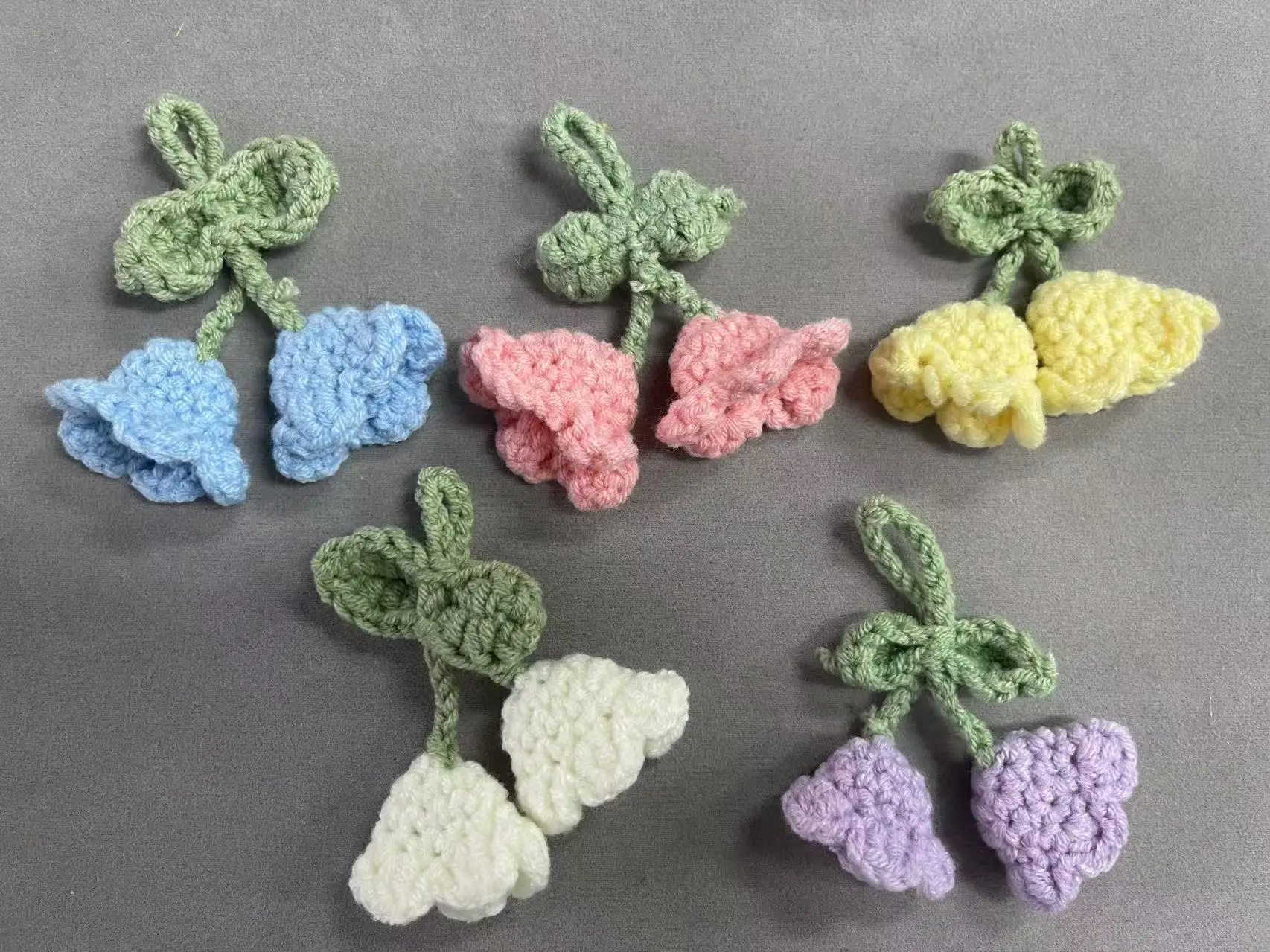ZSY Little Clothing Decoration Children Simulation Knitted Toys Handmade Crochet Flower Accessories