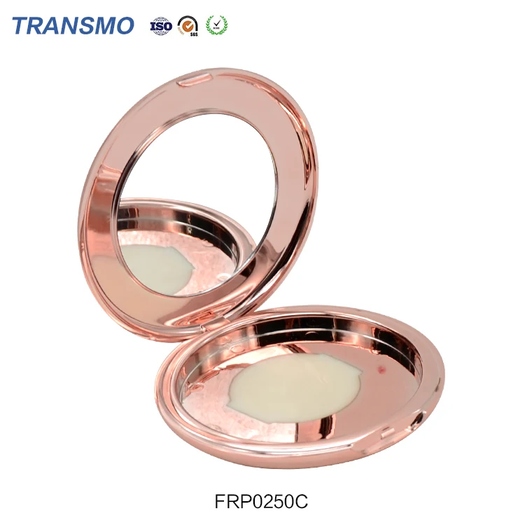 Empty air cushion foundation compact case cream blush container empty mirrored round empty compact case matte