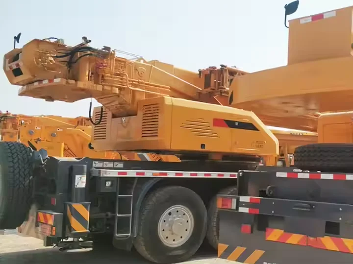 QY80K5D-3 Mobile Truck Crane 80Ton Lifting Solution With Telescopic Boom  remote control crane price overhead wheel crane