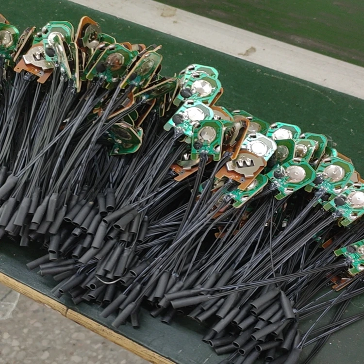 Black LED strip with a skirt fiber car interior lighting installation with a button battery