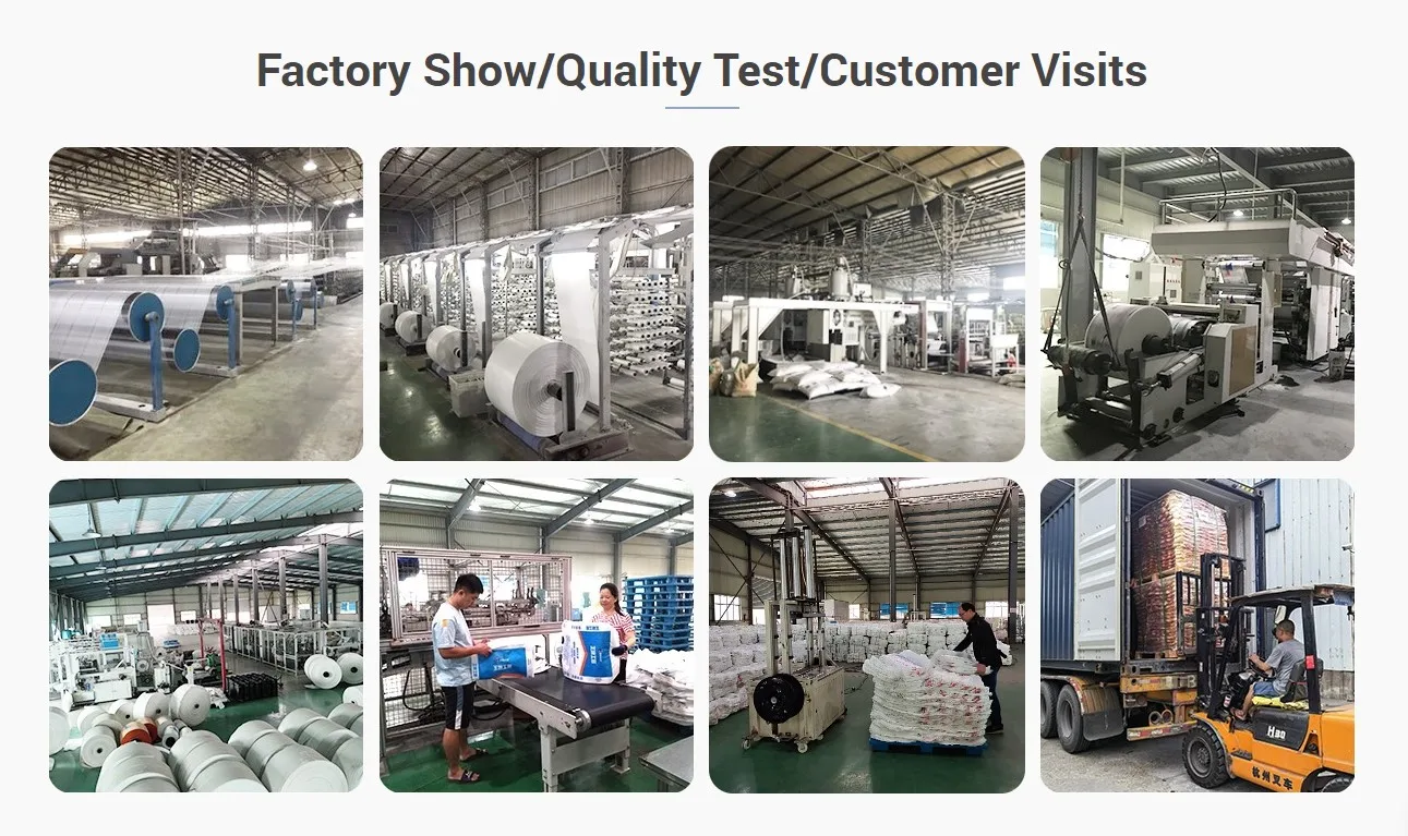 Mortar Packaging Bags 25kg 40kg 50kg Custom Printing  PP Block Bottom Bag of Cement Mortar Plaster Gypsum Powder