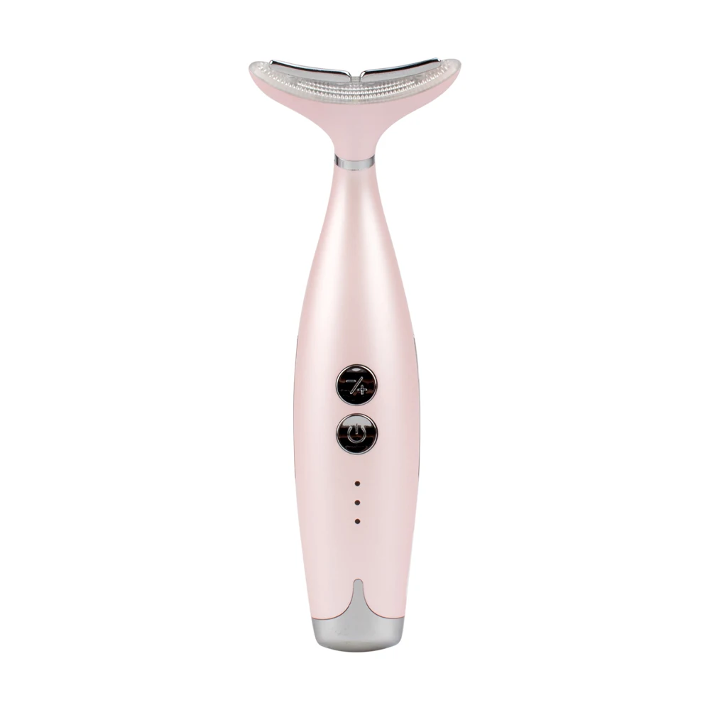 Top Sale Beauty Device EMS Lifting Skin Vibration Anti Wrinkle led photon therapy neck and face lifting massager