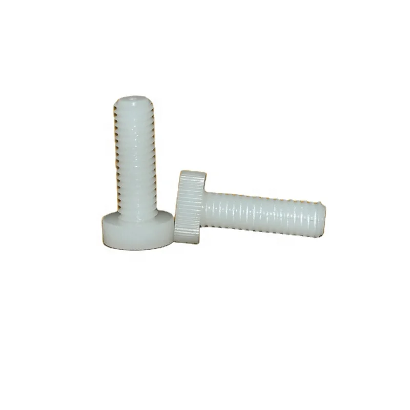 Metric M4 M5 M6 Thread Nylon Plastic Knurled Thumb Bolt Flat Round Head Screw Fasteners Lighter Than Metal Nails, And Insulated