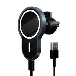 Shenzhen wireless charging X6 magnetic car handphone fast charger wireless charging for  iphone 12 13