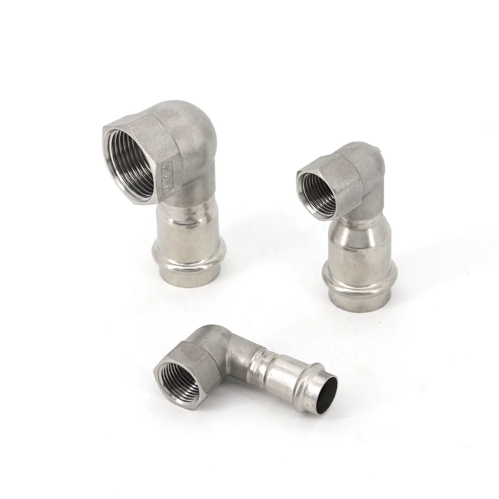 Hot selling Stainless Steel Press Pipe fitting, Short female elbow Male elbow