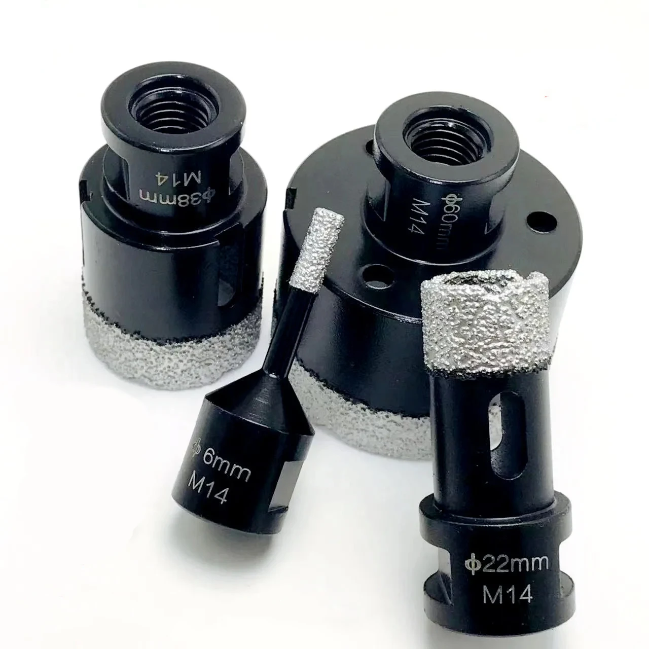 Dry Diamond Drilling Core Ceramic Tile Hole Saw Cutter Granite Marble Drill Bits Tiles Crowns with M14 Thread Opener
