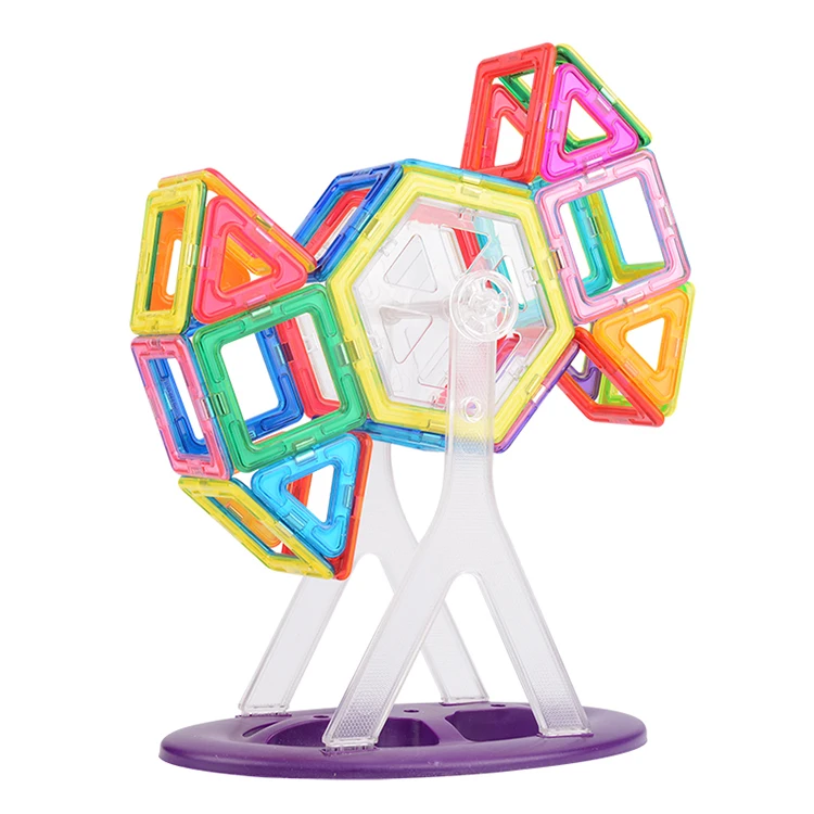 High quality cheap price toys factory Transparent Magnetic Tiles 3D brain Building block Toys