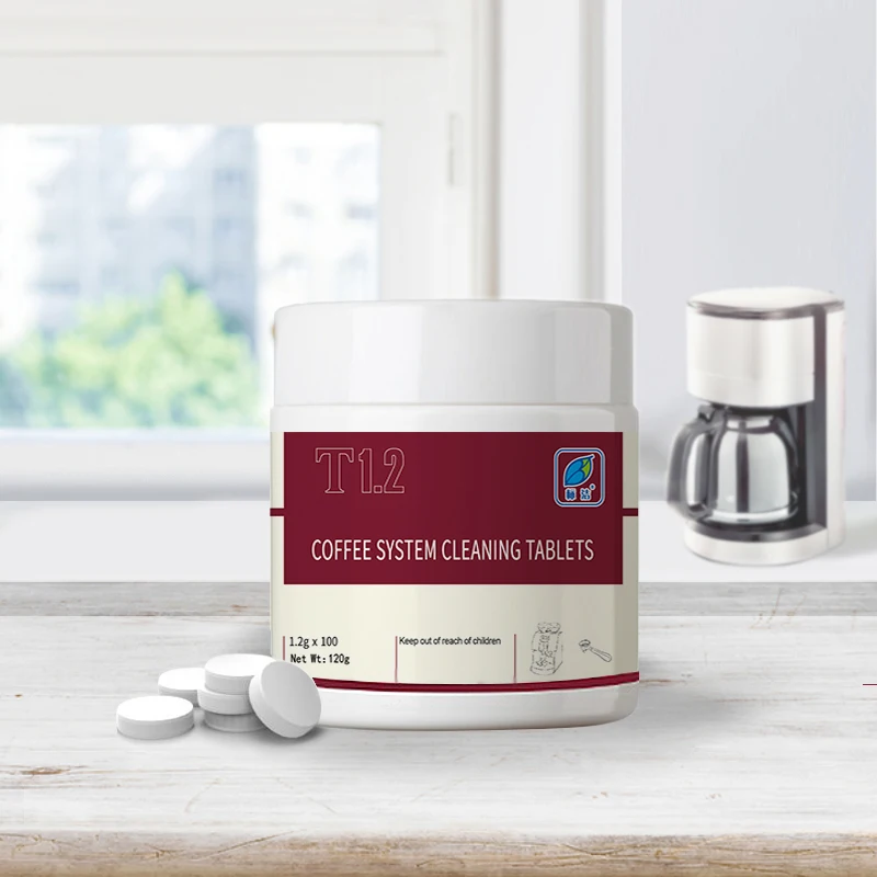 Оптовая продажа 100 шт Зеленые стерильные простые в использовании одноразовые таблетки для очистки кофемашины