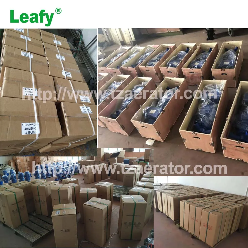 ECO aquaculture industrial 4 impeller paddle wheels aerator in China