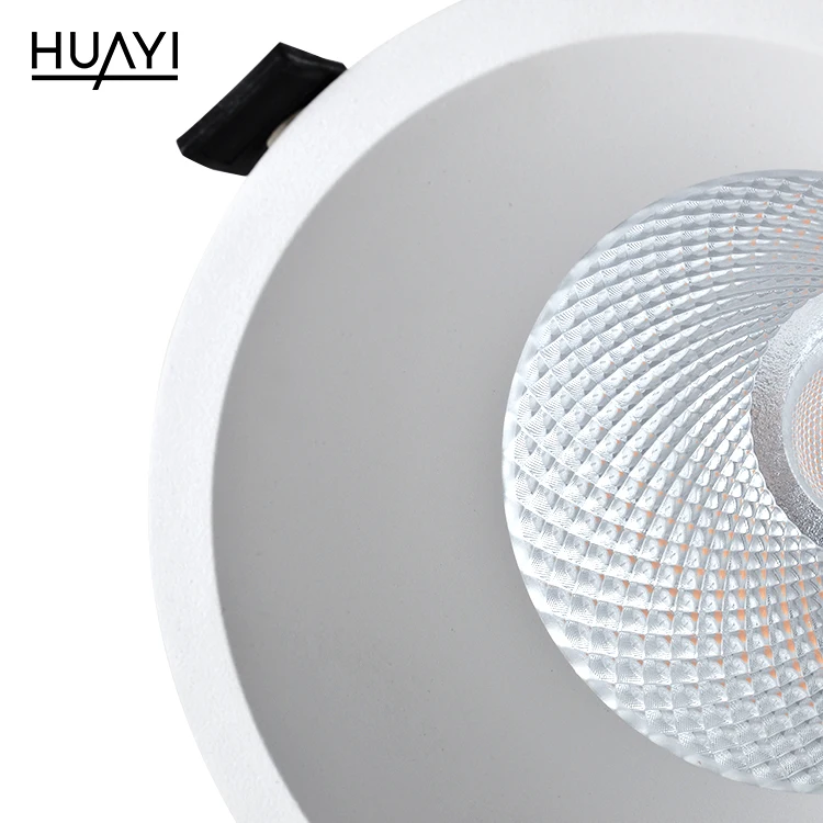 HUAYI High Quality Cheap Price Cob 7w 9w 12w 15w 20w 30w Aluminum Indoor Recessed Led Spotlight
