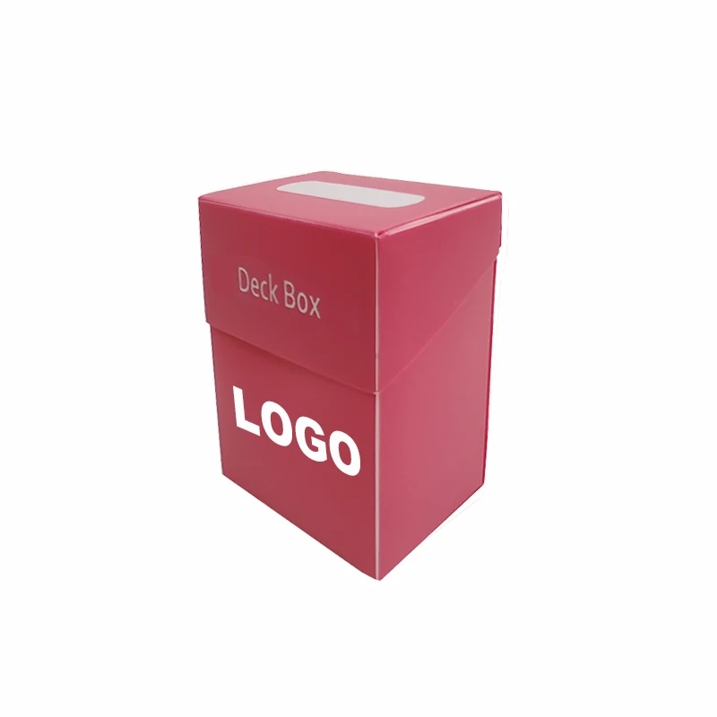 HCT RED Waterproof Magic Plastic Box YuGiOh Sports Cards Poker Playing Card Light Board Game Cards Deck Box Storage Case