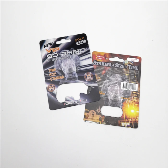 Индивидуальная упаковка для печати таблеток бумажные карты Rhino 25-Platinum 150K Blue 12-100000 мужчин капсульные