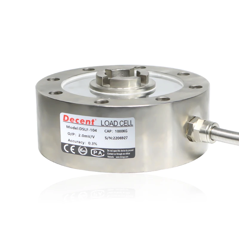 Высокая точность IP68 низкопрофильный дисковый датчик нагрузки 200 кг, датчик силы сжатия, датчик взвешивания