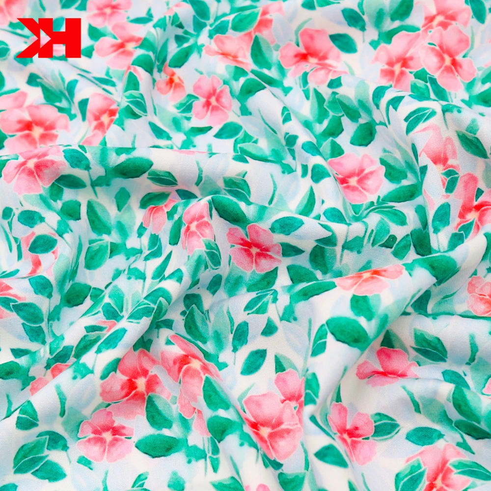 Organic Cotton Plain poplin Fabric Digital Printing Roll For DIY Shirting Making Dress Decoration