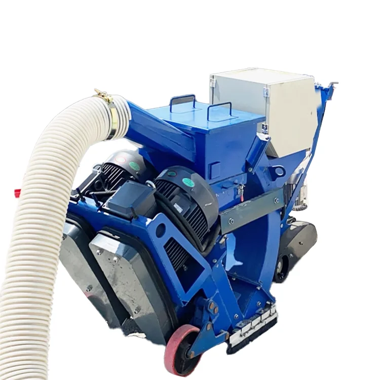 Mobile Road Shot Blasting Machine  Small Hand-supported Steel Plate Rust Removal Machine Bridge Ground Wool Drawing Machine