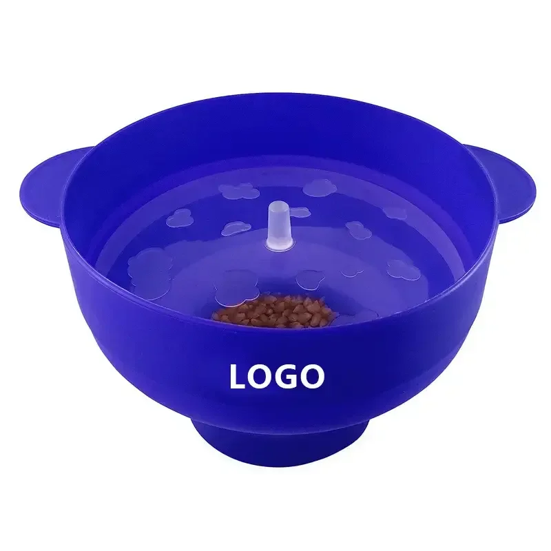 Custom Logo Home Dly Microwave Popcorn Maker Collapsible Hot Air Silicone Popcorn Popcorn Bowl Popper Bowl With Lid