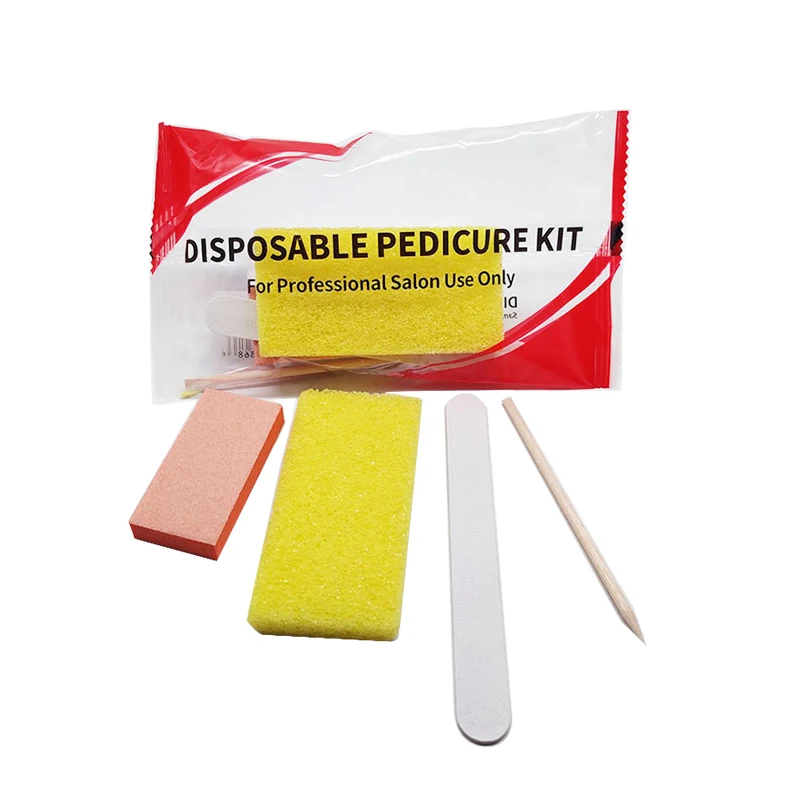 Disposable 400pcs manicure nail kit and 400pcs pedicure spa liner