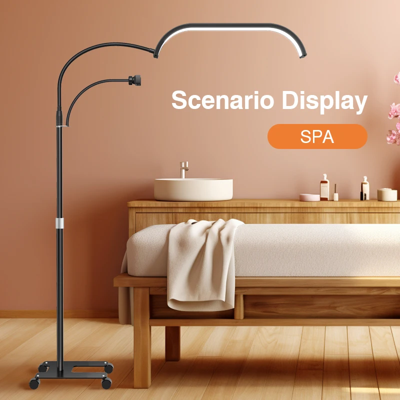 Cosmetic Half Moon Fill Light for Eyelash Extensions Moon Light Lamp for Lashes Led Floor Lamp for Beauty Salon Tattoo