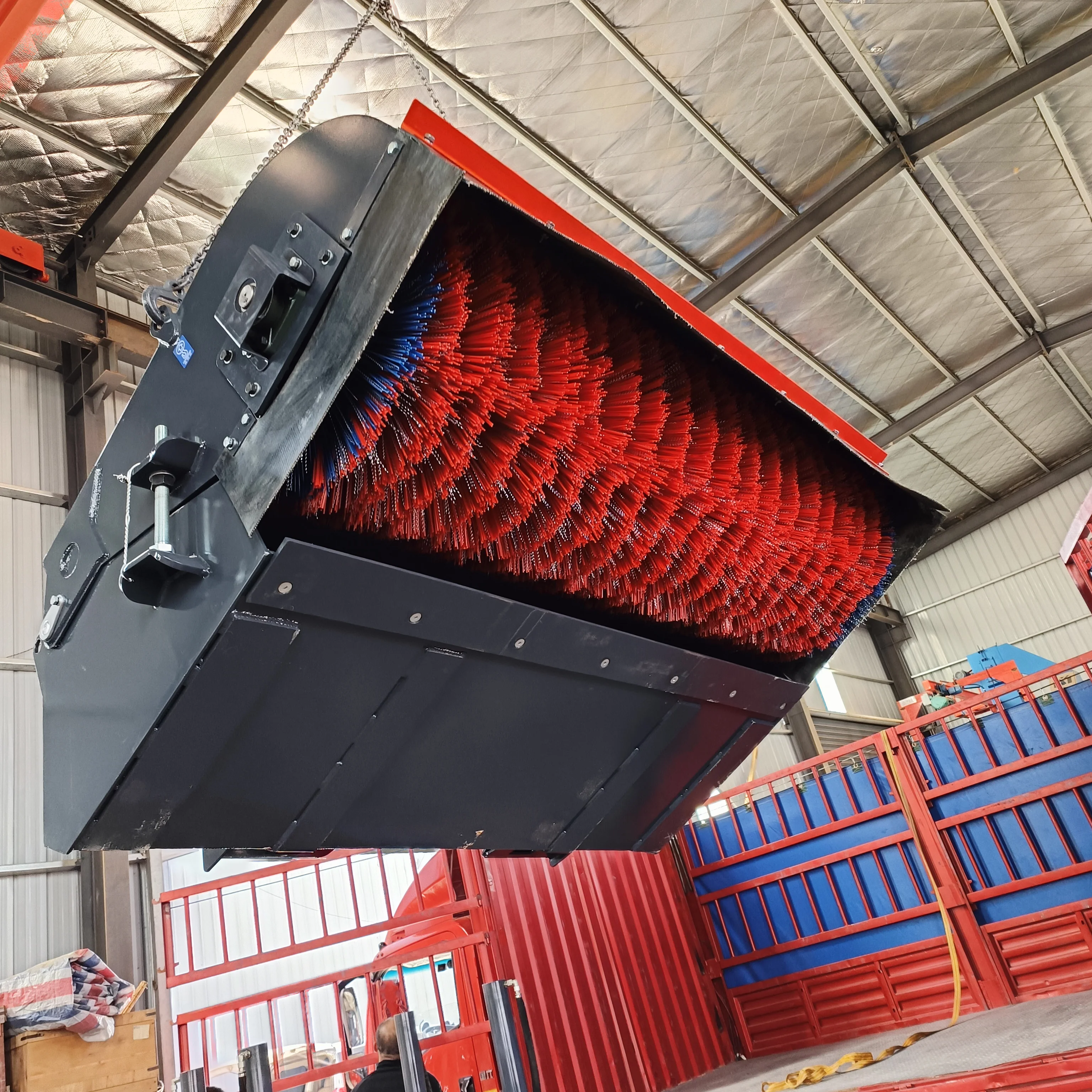 Best Price Provide Mechanical Loader Use road Sweeper Brush Skid steer loader Backward Sweeper