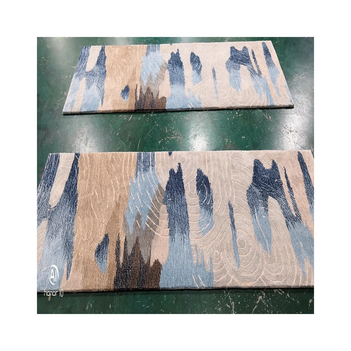 Wool blend Viscose Cotton Cloth Backing Rug Hand Tufted Rug