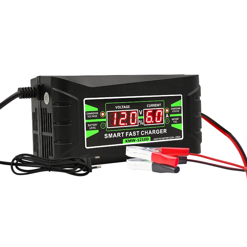 Новый универсальный Смарт Цифровой дисплей 12 В 6A мотоцикл автомобиль мотоцикл батарея зарядное устройство