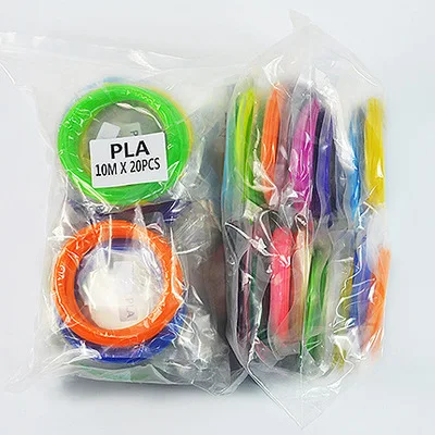 16 color 1.75mm 5m PLA 3d print filament for 3D drawing printer pen
