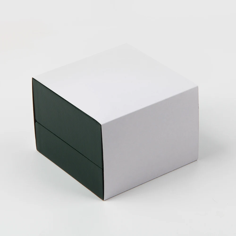 wholesale green Pu leather watch set men gift box custom luxury travel pu leather watch box