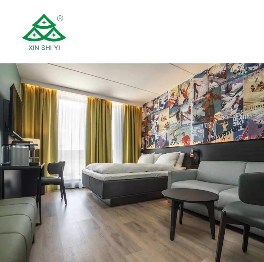 Fabric Hotel Twin Bed Customized Hotel Bedroom Furniture for 3-4 Star hotel Project Modern Turkish Style One stop FFE  Solution