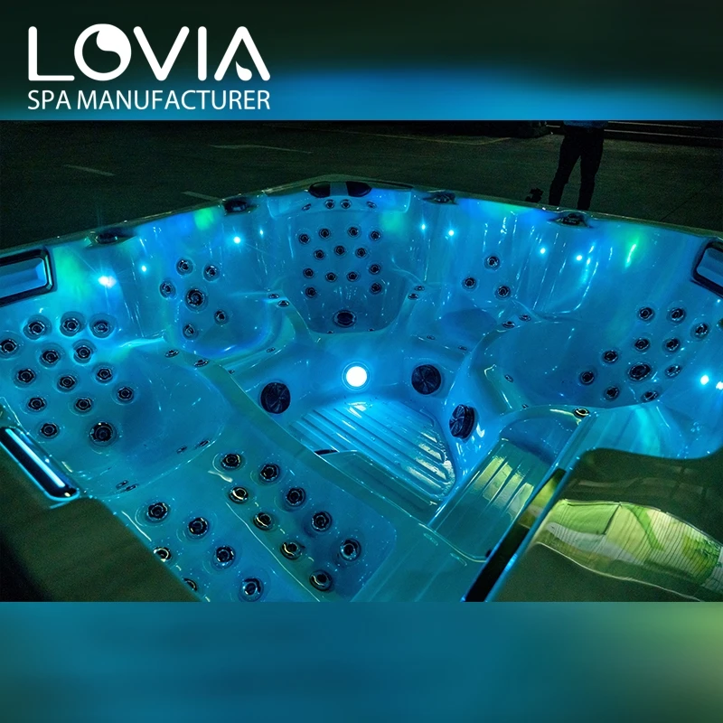 New Product Hot Tub Manufacturers Acrylic Balboa Massage Spa Bathtub Whirlpool Hydro Hot Tub Cover Outdoor For 6 Persons