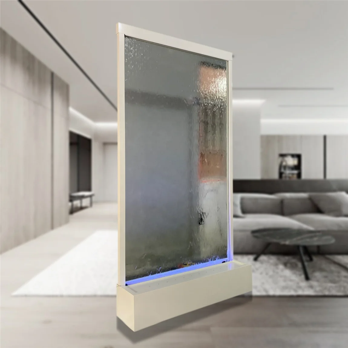 Floor standing feng shui water fountains outdoor waterfall