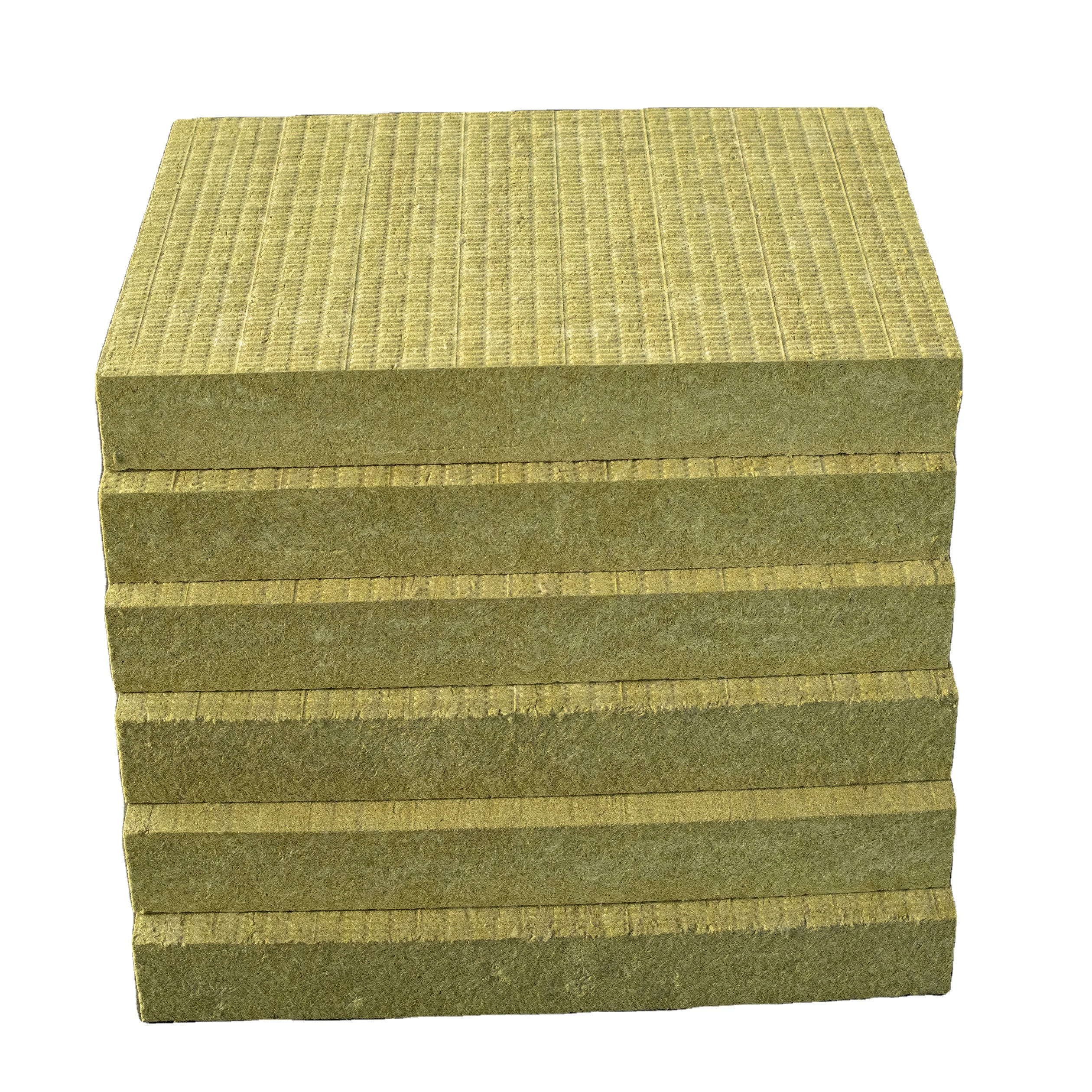 Building Materials and Lightweight Exterior Wall Panel of Fireproof and Waterproof Rock Wool Board For Insulation
