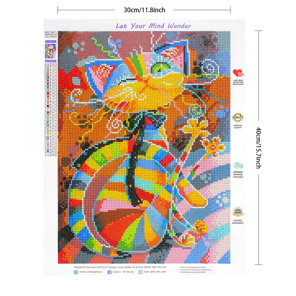 
Holiday 5D Diamond Painting DIY Number Kits Rhinestone Crystal Embroidery Colorful Cat Pattern Diamond Painting Set 