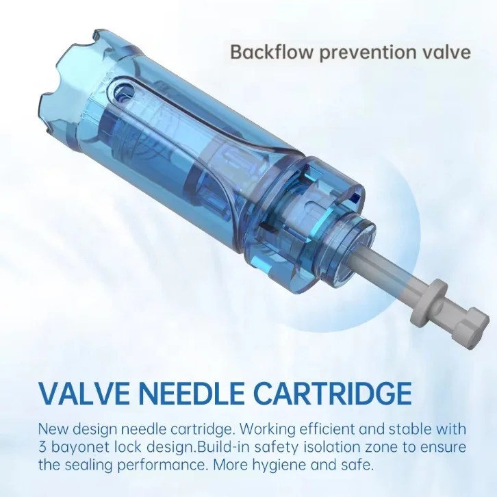 Anti-backflow needle cartridge for Dr.pen M8S A8S A9 12pin 24pin 36pin 18pin Round Nano Silicone nano Beauty Equipment accessory